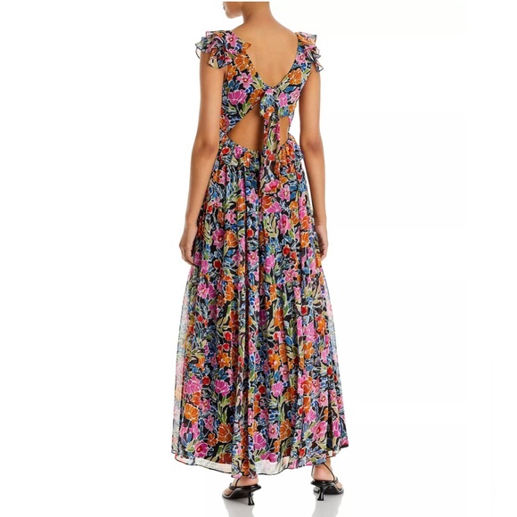 AQUA Floral Maxi Dress - Picture 1 of 6